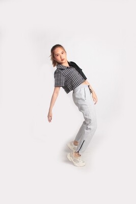 Dominga Cropped Camp Shirt in Gabi