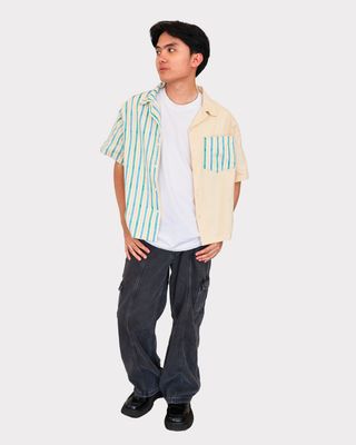 Dominga Unisex Camp Shirt in Bughaw (Sky Blue)