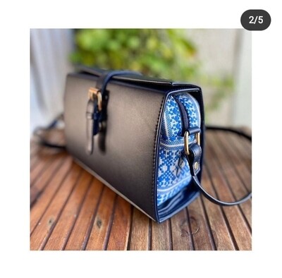 Jacquard Fabric Sling Bags