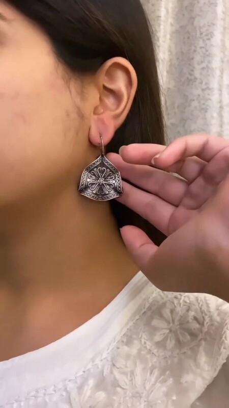 Silver Look-alike Hook Earrings