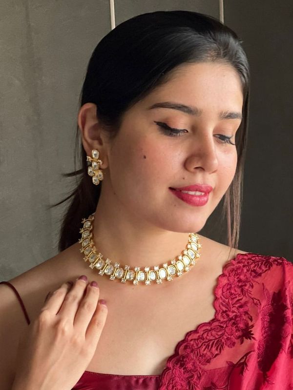 Ahmedabadi Kundan Chokerset