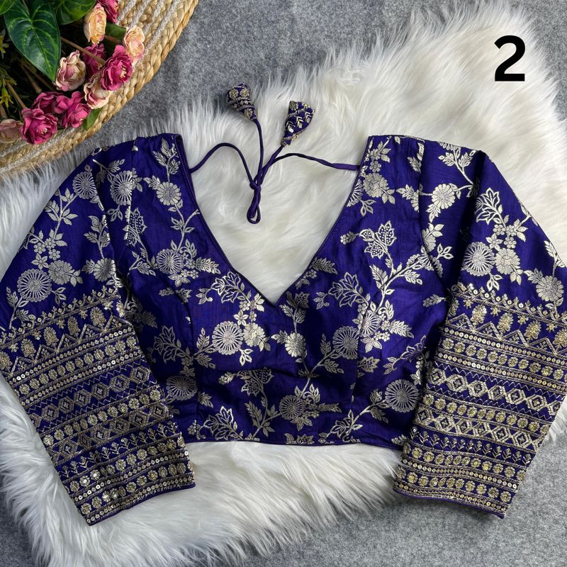 Dola Silk Full Sleeves Blouse