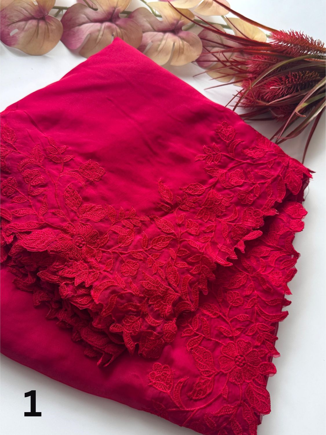 Scalp Thread Organza Saree