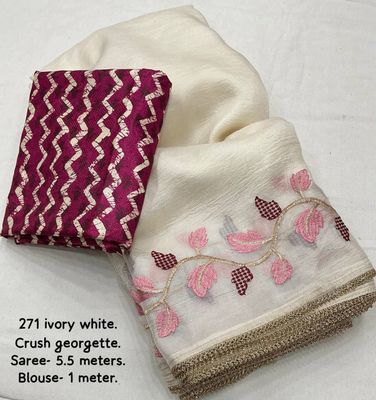 Soft Crush Georgette Saree