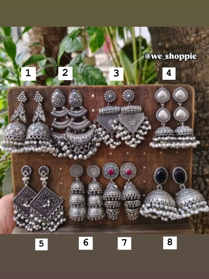 Silver Look-alike Jhumkas