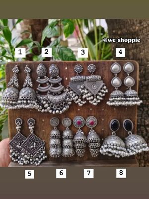 Silver Look-alike Jhumkas