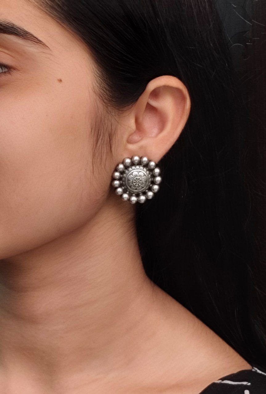 Sturdy Oxidised Studs