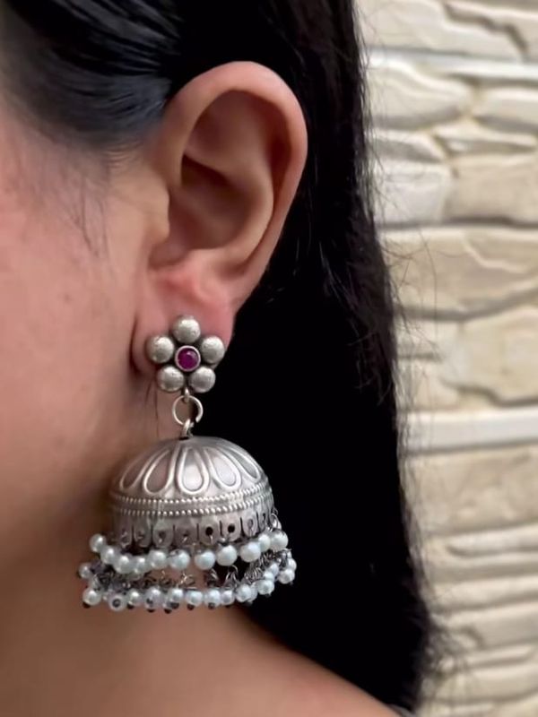 Floral Dome Jhumka
