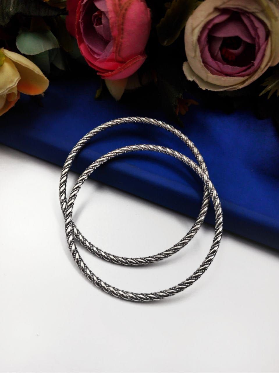 German Silver Oxidised Bangles
