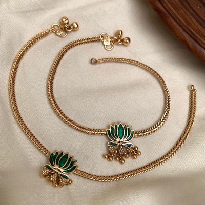 Classic Lotus Anklets