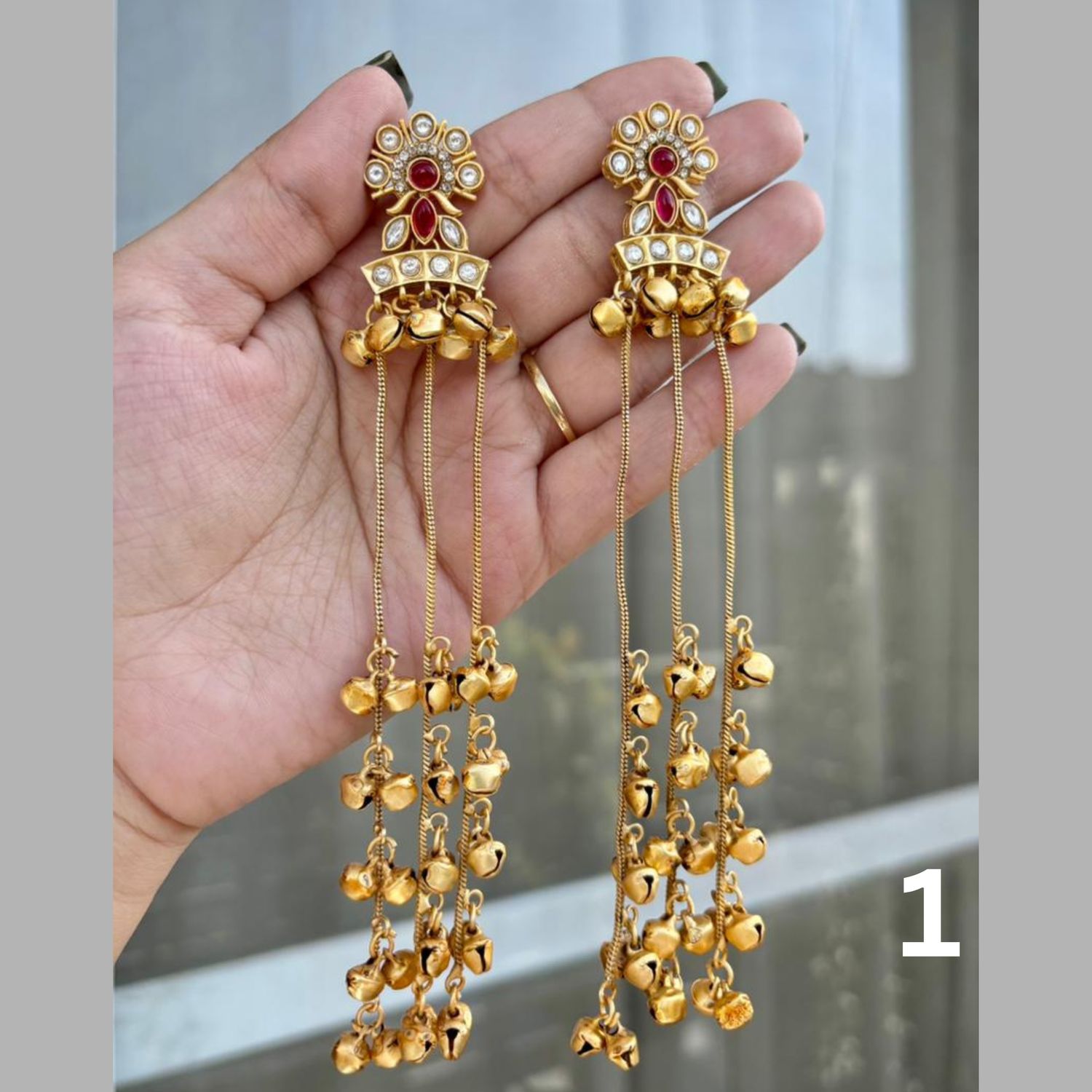 Kashmiri Long Earrings