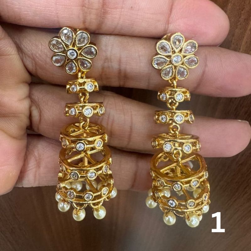 Floral Chandelier Jhumkas