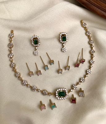 5-in-1 Chokerset With Interchangeable Stones