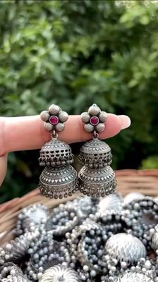 Double layer Floral Jhumka