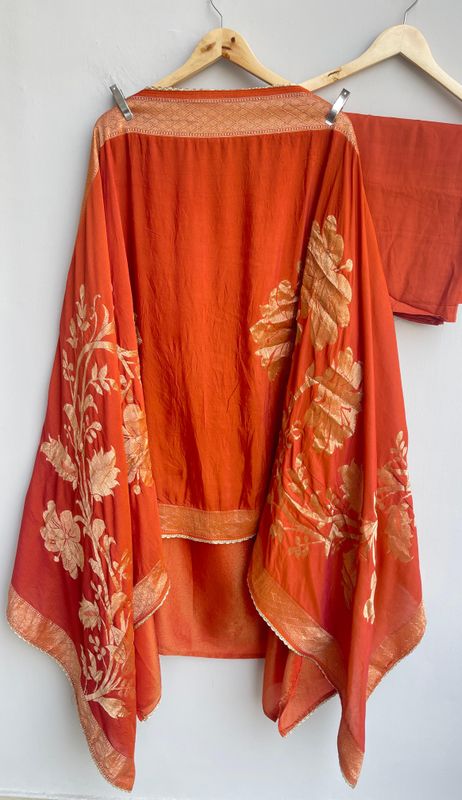 Shimmer Silk Unstitched Kurta Set