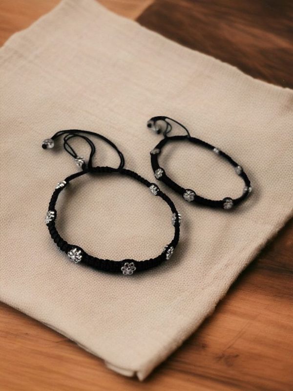 Floral Thread Anklets