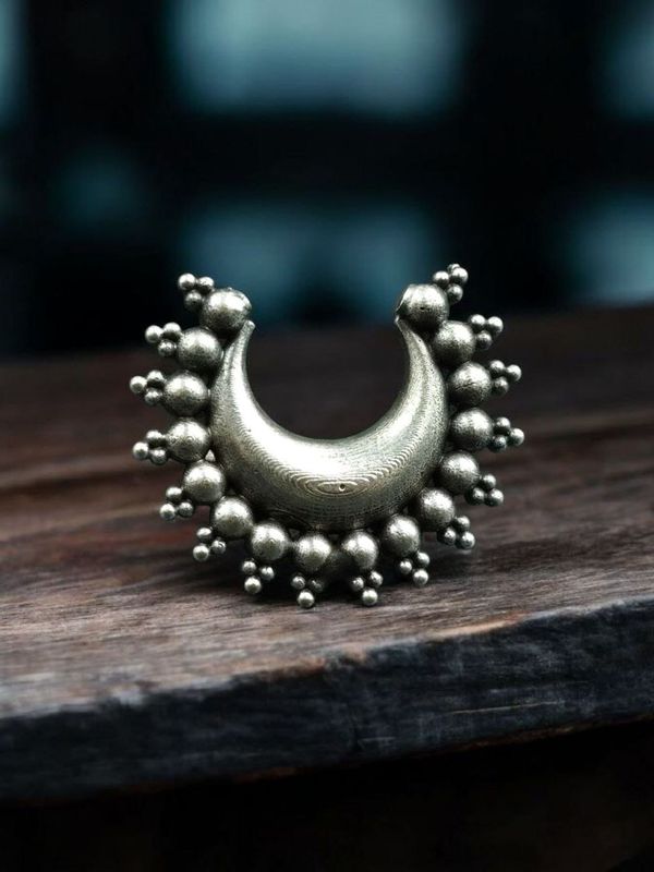 Half Moon Adjustable Finger Ring