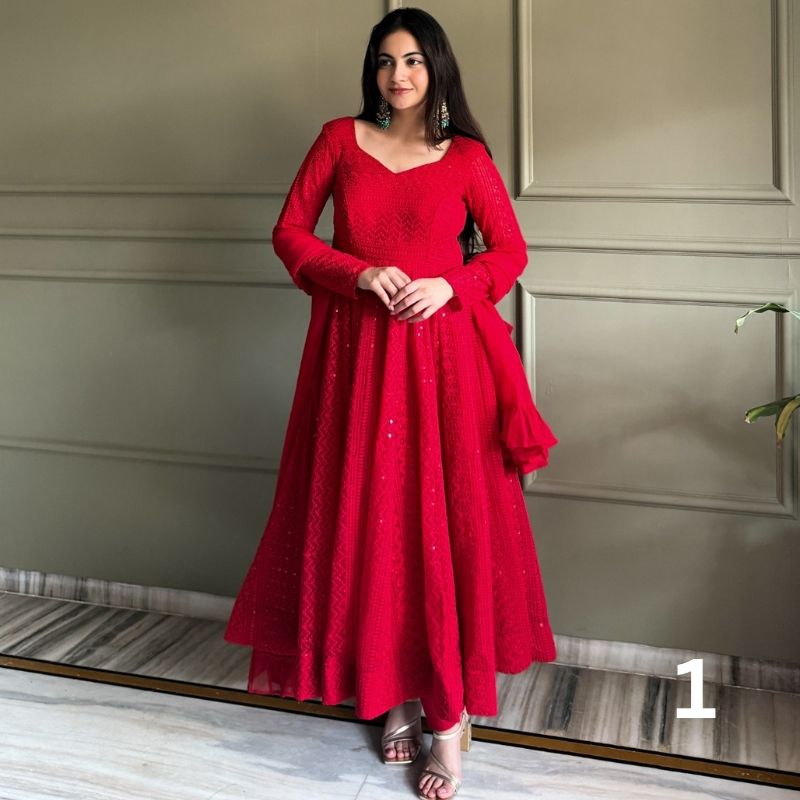 Georgette Anarkali Set