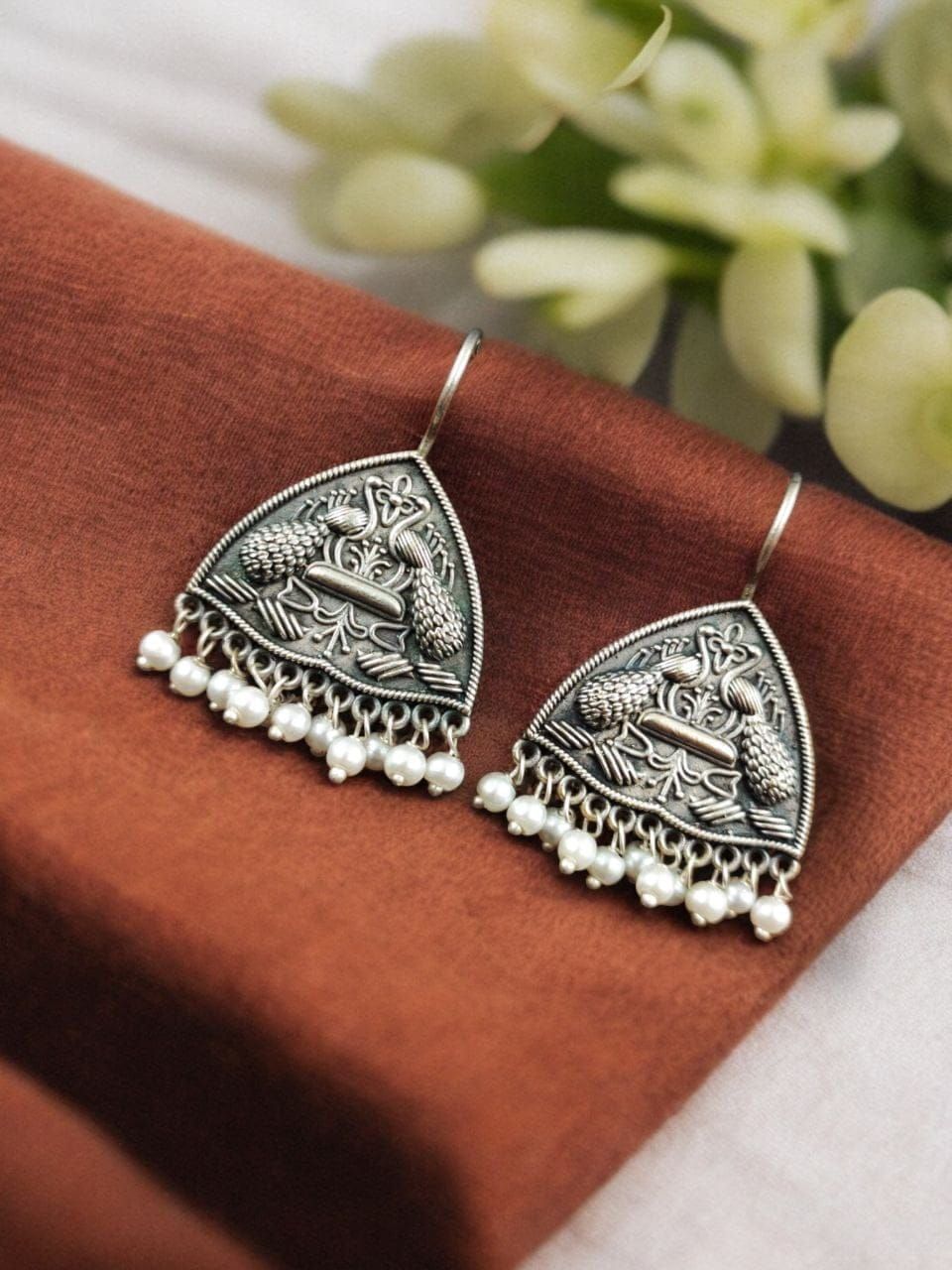 Peacock Hook Earrings