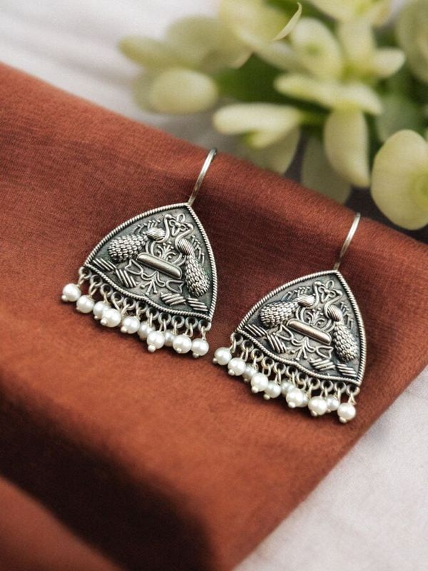 Peacock Hook Earrings