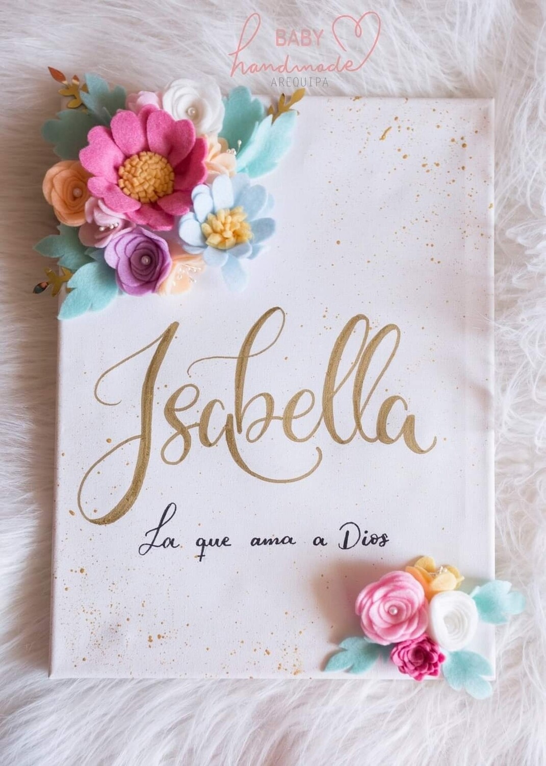 Cuadros Personalizados con frases o Significado de Nombre de tu Bebé  