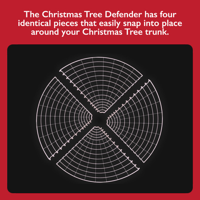 Christmas Tree Defender/Potted Plant Protector (White)