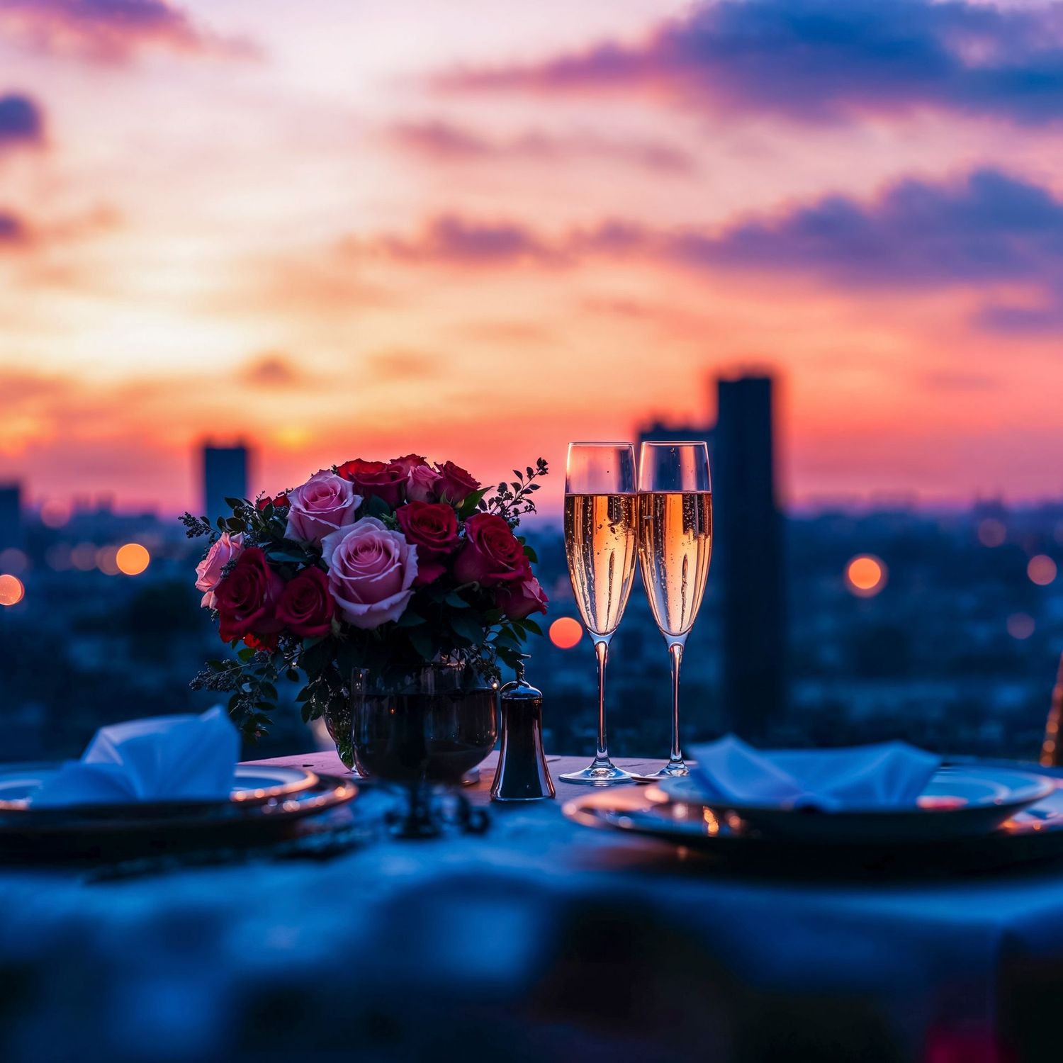 Instants précieux pour la Saint Valentin. Menu en 7 services