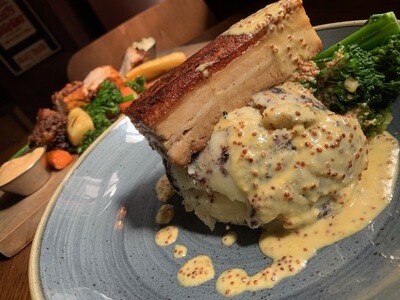 Slow-roast pork belly Slow-roast pork belly