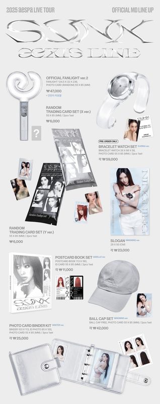 2025 aespa LIVE TOUR - SYNK: aeXIS LINE OFFICIAL MDs