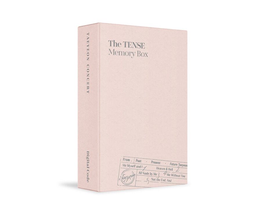 TAEYEON CONCERT The TENSE Memory Box, version: Digital Code