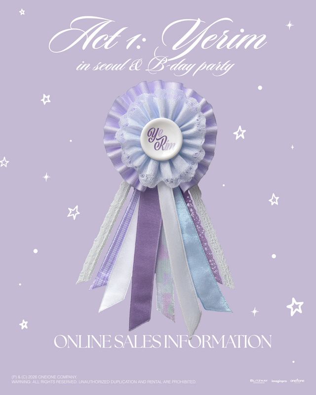 ACT 1: YERIM in seoul &amp; B-day party OFFICIAL MDs