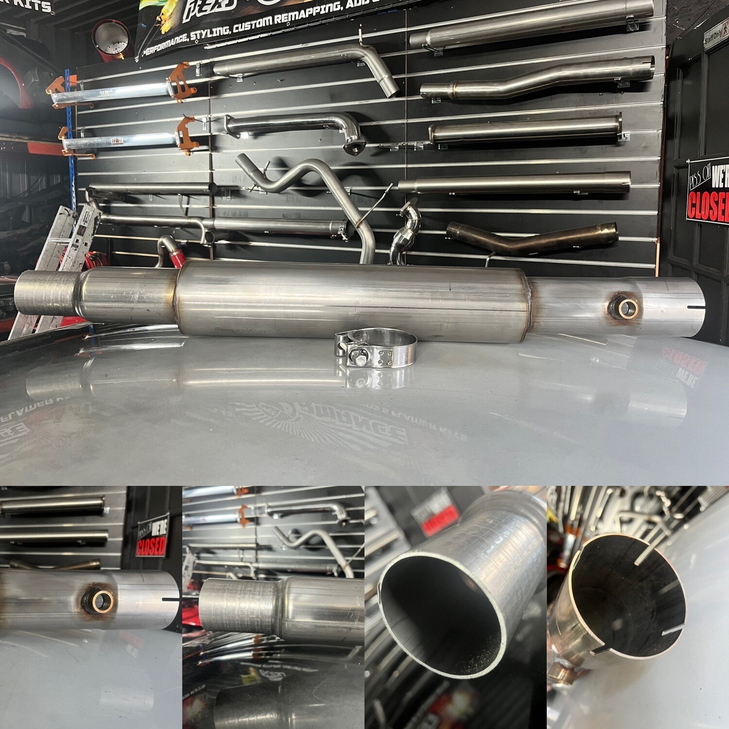 Mk5 &amp; MK6 VW Golf GTI FSI 3” Stainless Steel Silenced Downpipe