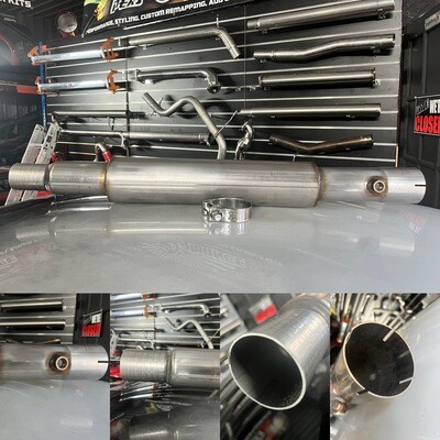 Mk5 &amp; MK6 VW Golf GTI FSI 3” Stainless Steel Silenced Downpipe