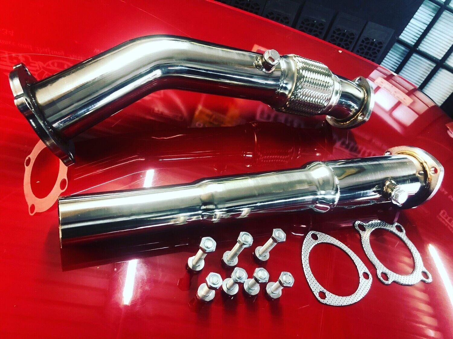 VW VOLKSWAGEN GOLF MK4 BORA 1.8T GTI 3&#39;&#39; TURBO STAINLESS EXHAUST DOWNPIPE DECAT