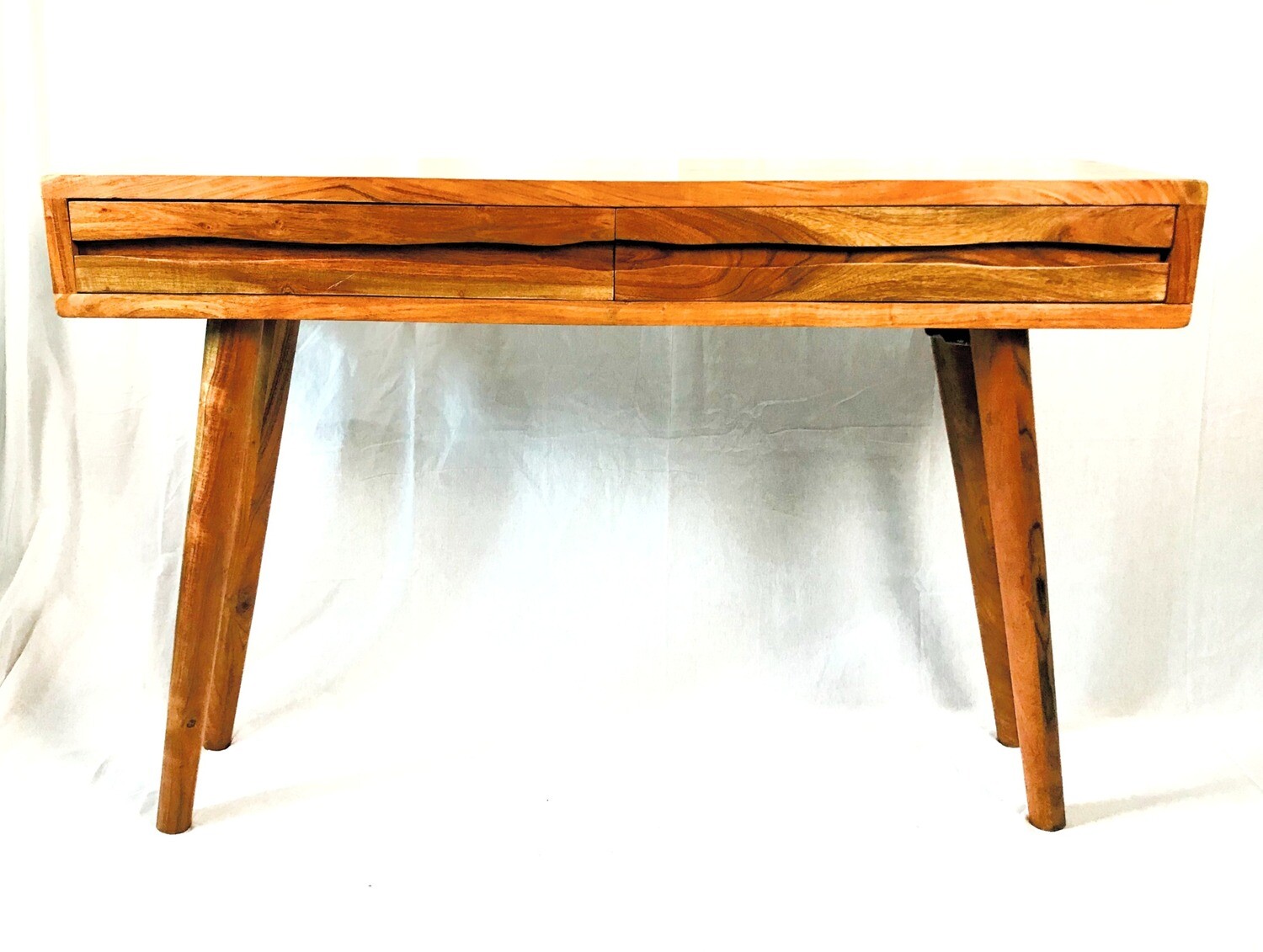 Live Edge Inspired Solid Acacia Wood Console