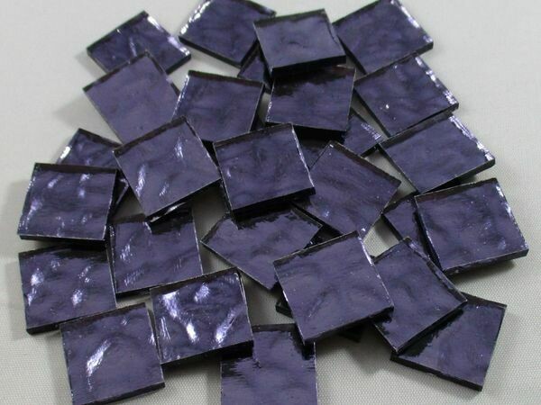 Violet Waves Mirror Tiles