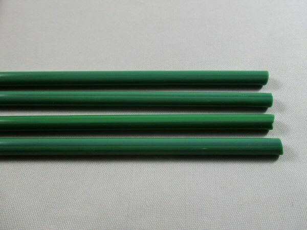 Dark Green Glass Rods