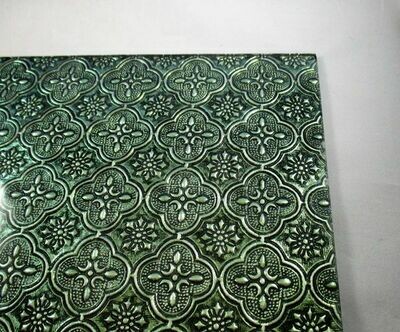 Green Flora Glass Sheet