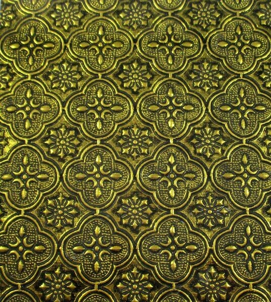 Gold Flora Glass Sheet
