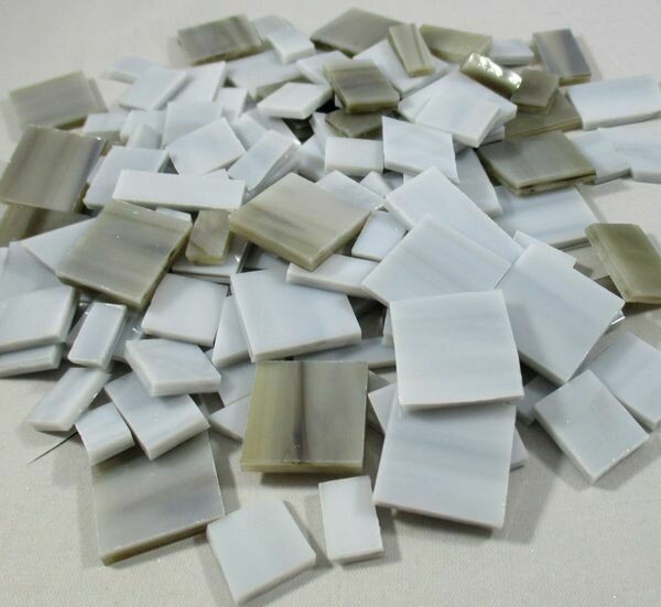 Gray Mix Stained Glass Offcuts 1/2 Lb