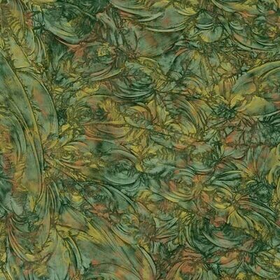 Green, Copper & Gold Van Gogh Sheet