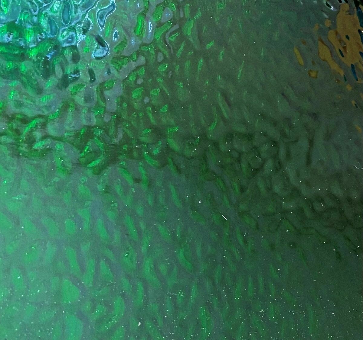 Emerald Green Waves Mirror Sheet