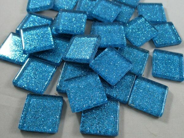 Ocean Blue Glitter Tiles
