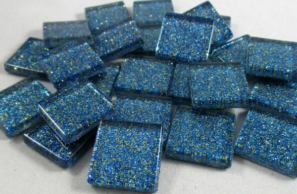 Denim Blue Glitter Tiles