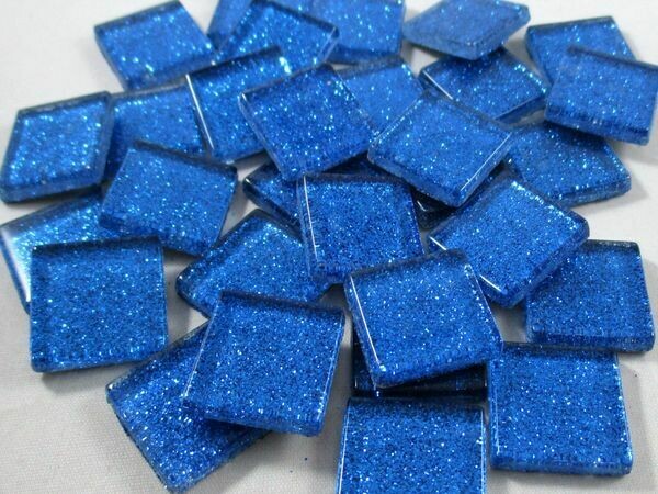 Royal Blue Glitter Tiles
