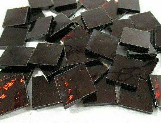 Dark Amber Mirror Tiles
