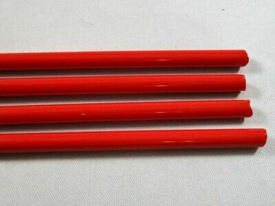 Red Orange Glass Rods