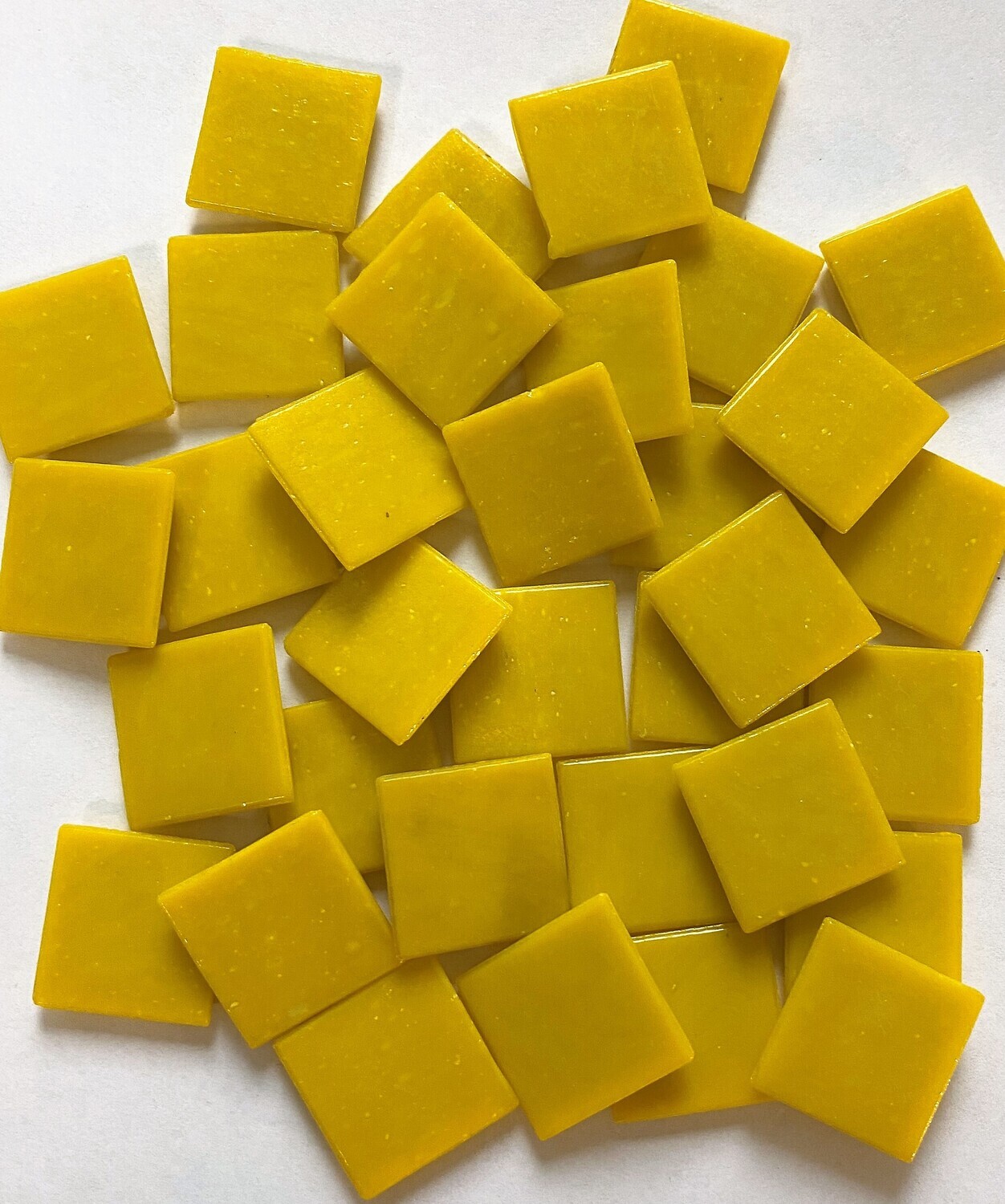 1/4 lb Marigold Vitreous Tiles -3/4" Squares