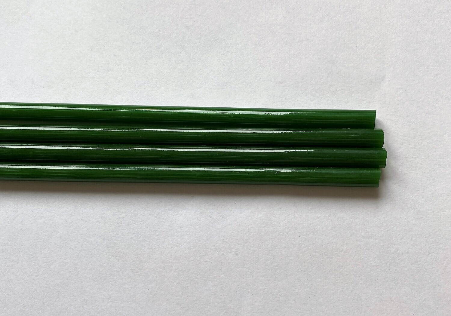 Pine Green Glass Rods