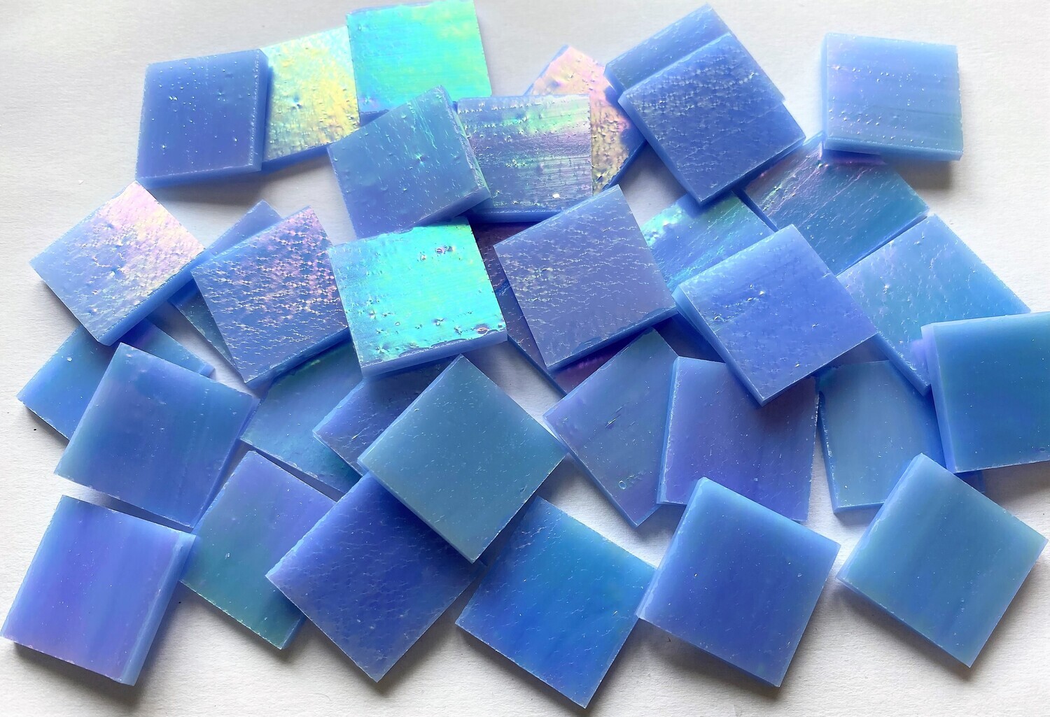 Iridescent Light Blue Tiles